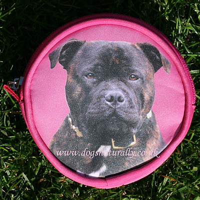 Staffie Purse (Brindle) Pink or Lilac